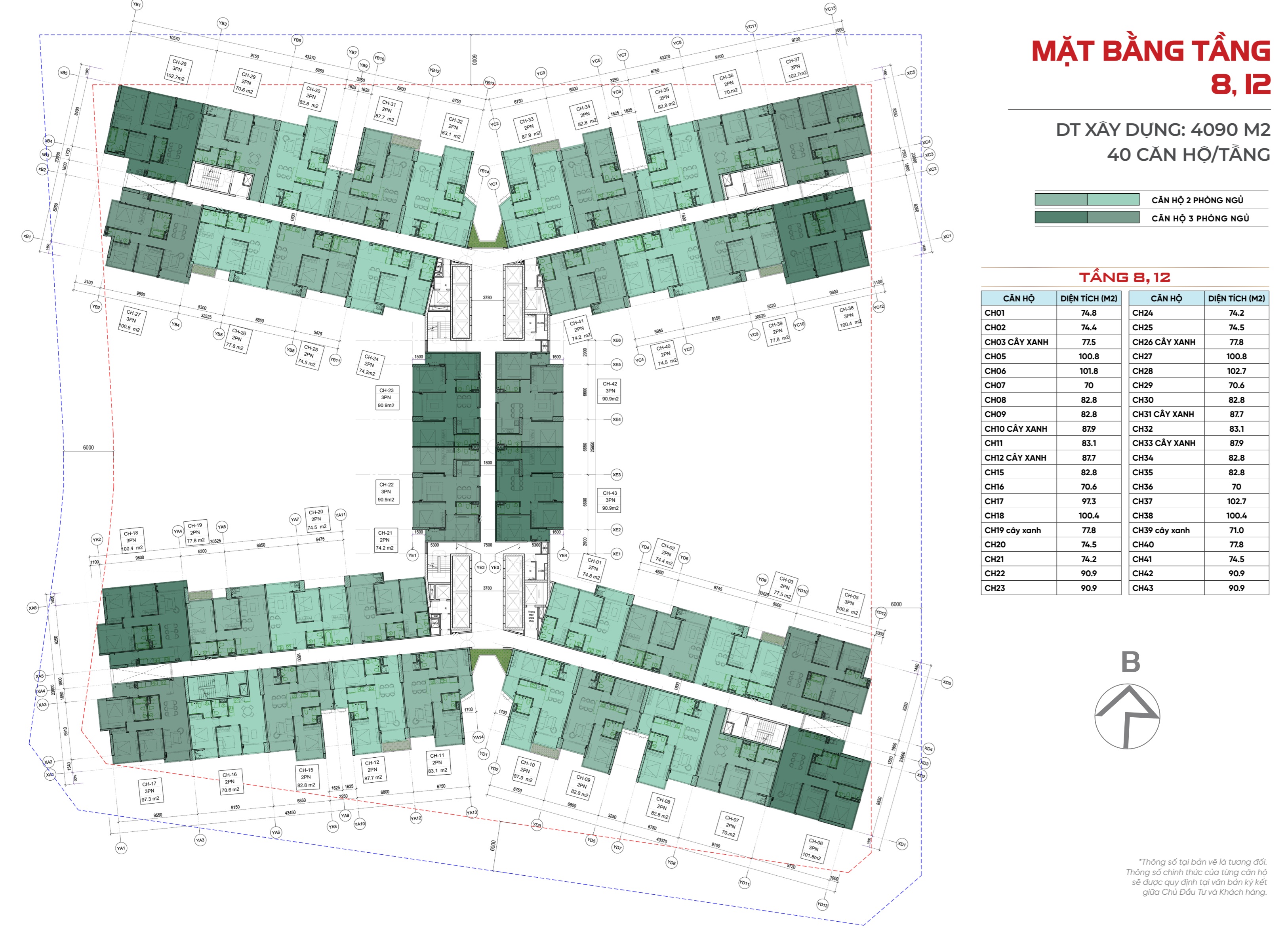 mặt bằng tầng 8-12-Sunshine River Park