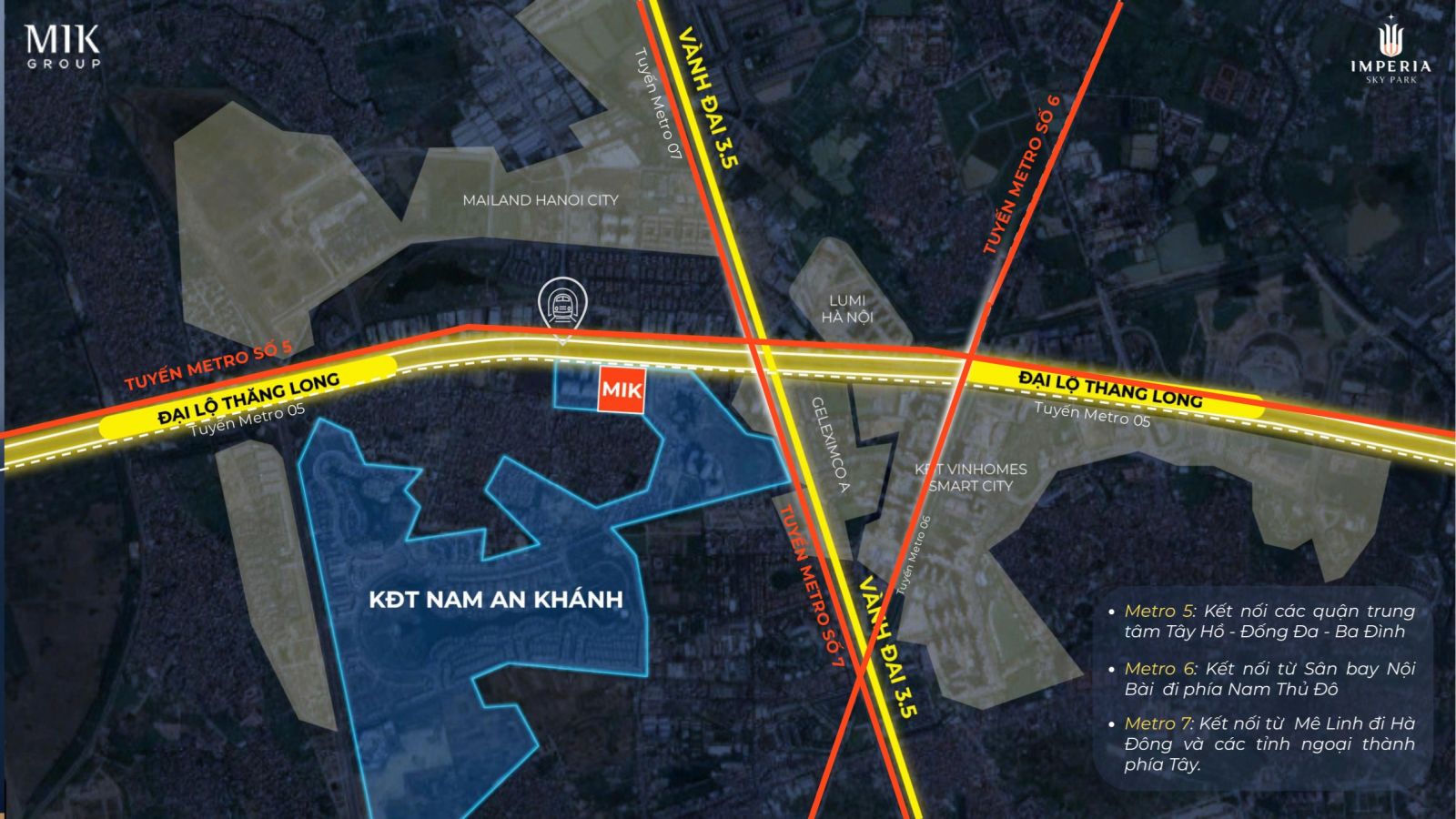 VỊ TRÍ CHUNG CƯ IMPERIA SKY PARK NAM AN KHÁNH